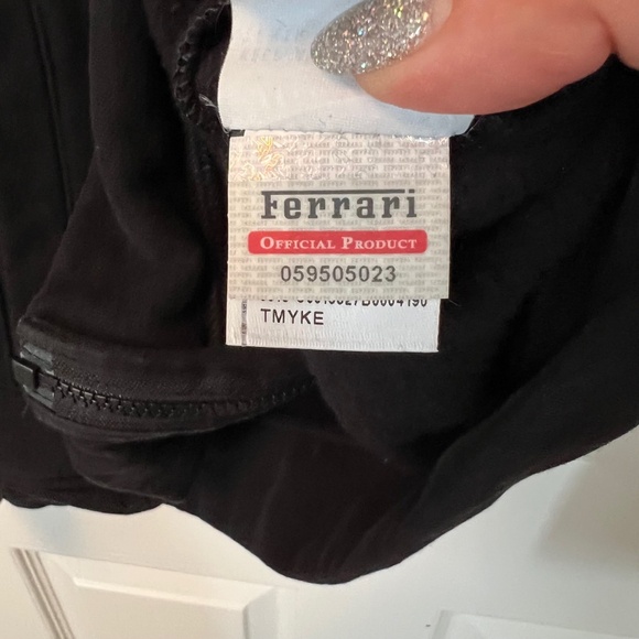 Puma X Ferrari Mens Black/Gray Full Zip Racing Jacket Size M - Picture 10 of 10